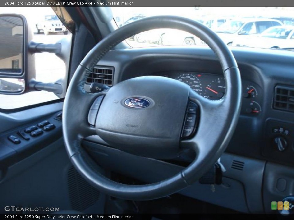 Medium Flint Interior Steering Wheel for the 2004 Ford F250 Super Duty Lariat Crew Cab 4x4 #41035736