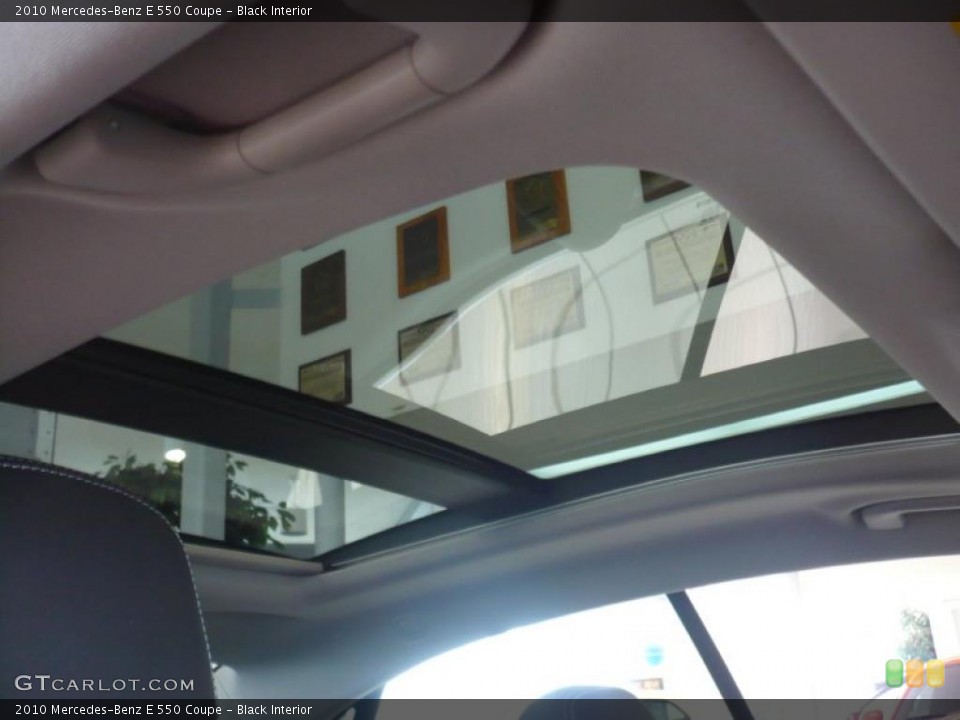 Black Interior Sunroof for the 2010 Mercedes-Benz E 550 Coupe #41035832