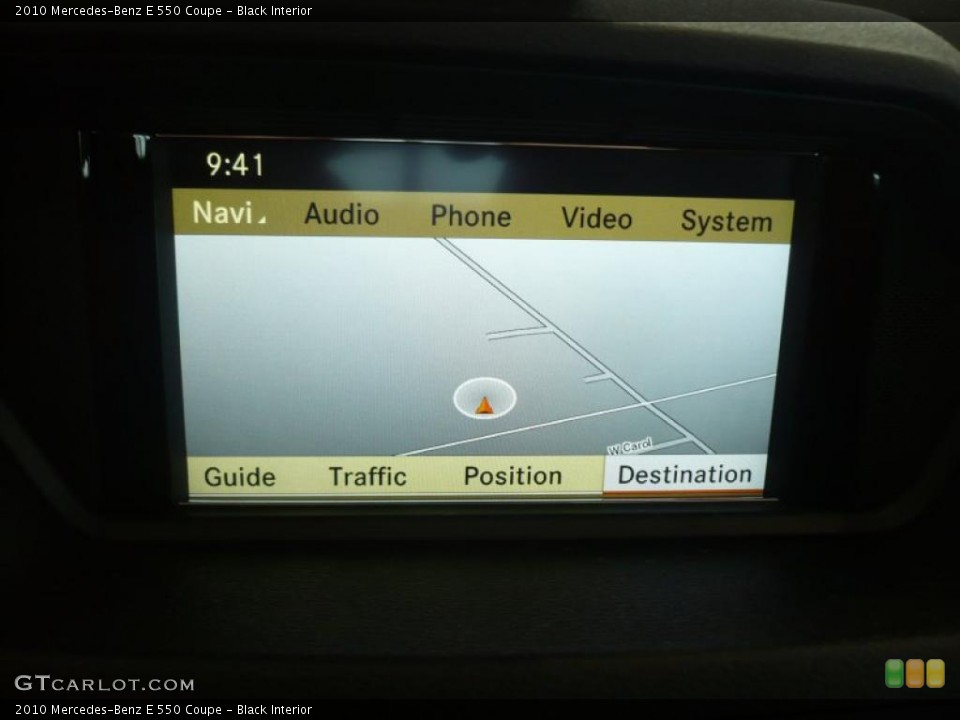 Black Interior Navigation for the 2010 Mercedes-Benz E 550 Coupe #41036128