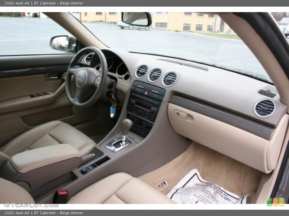 Beige Interior Dashboard for the 2003 Audi A4 1.8T Cabriolet #41036256