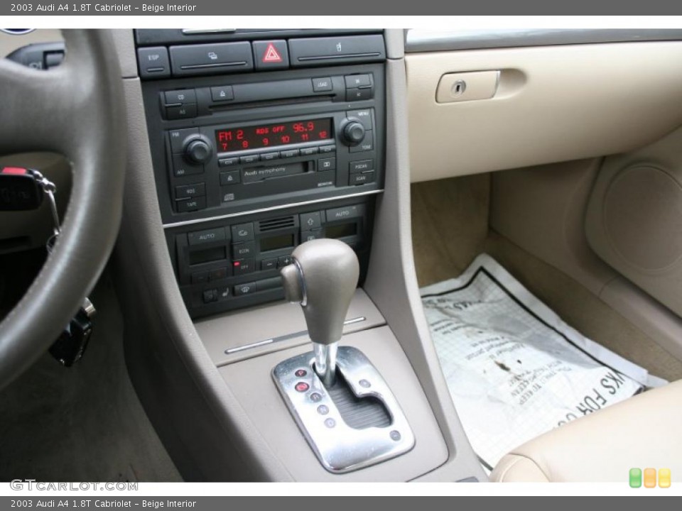 Beige Interior Controls for the 2003 Audi A4 1.8T Cabriolet #41036272