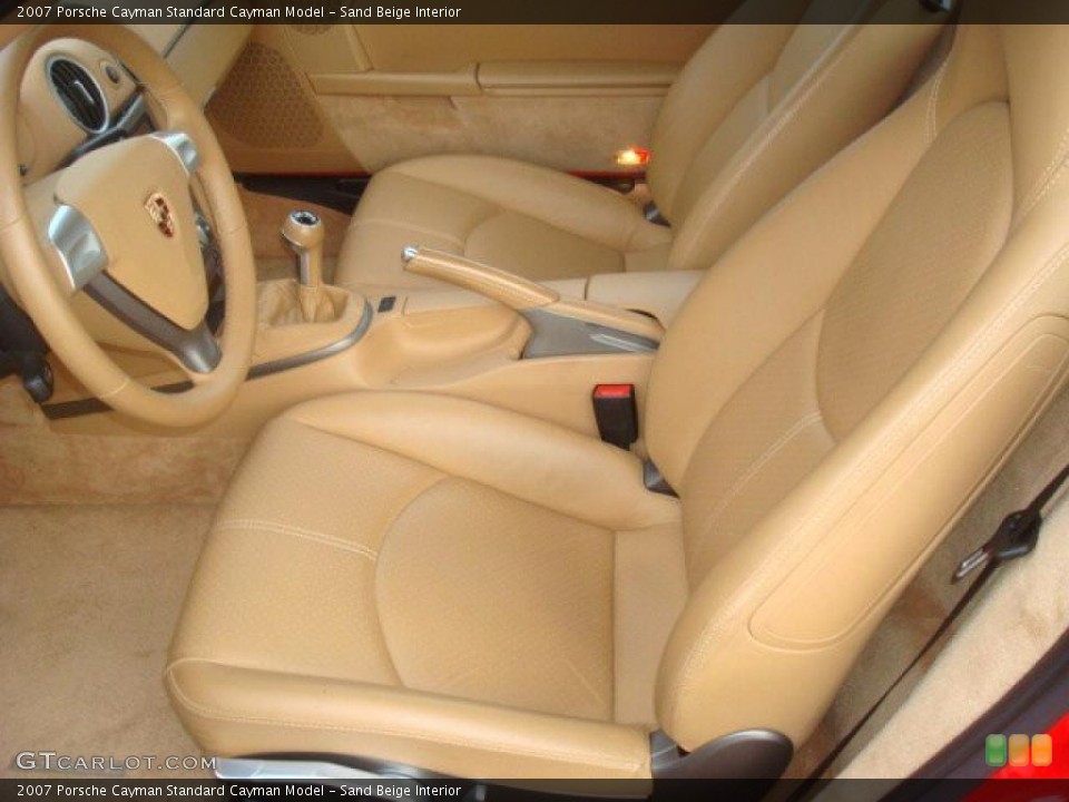 Sand Beige Interior Photo for the 2007 Porsche Cayman  #41038300
