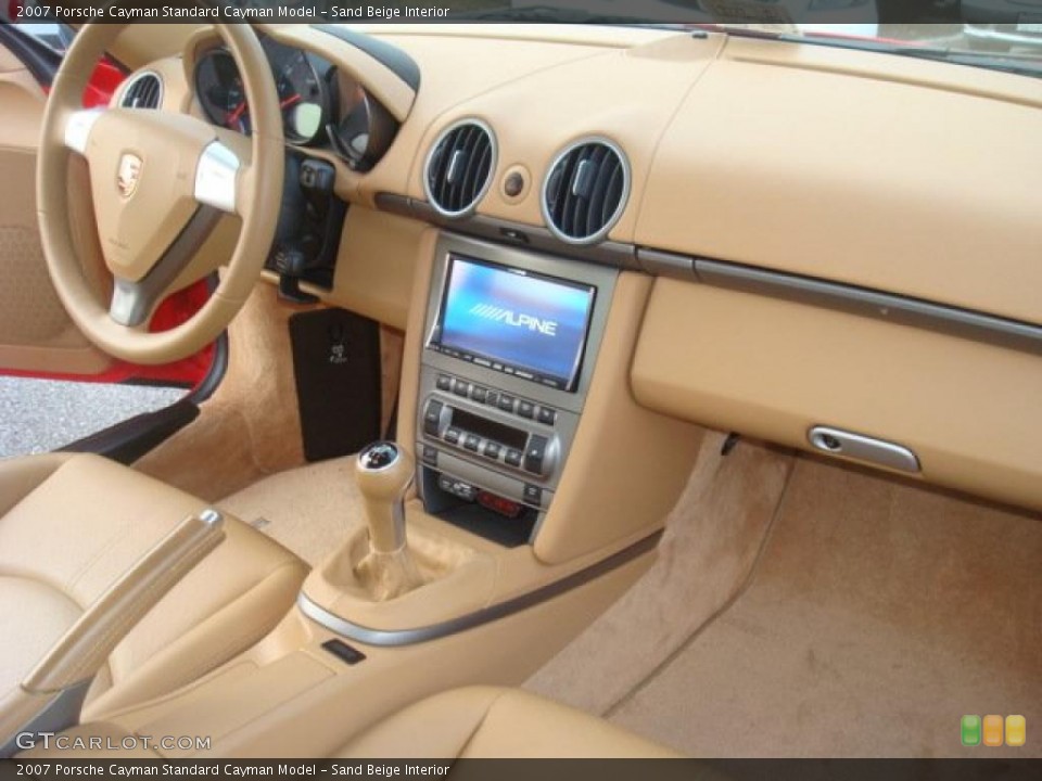 Sand Beige Interior Dashboard for the 2007 Porsche Cayman  #41038340