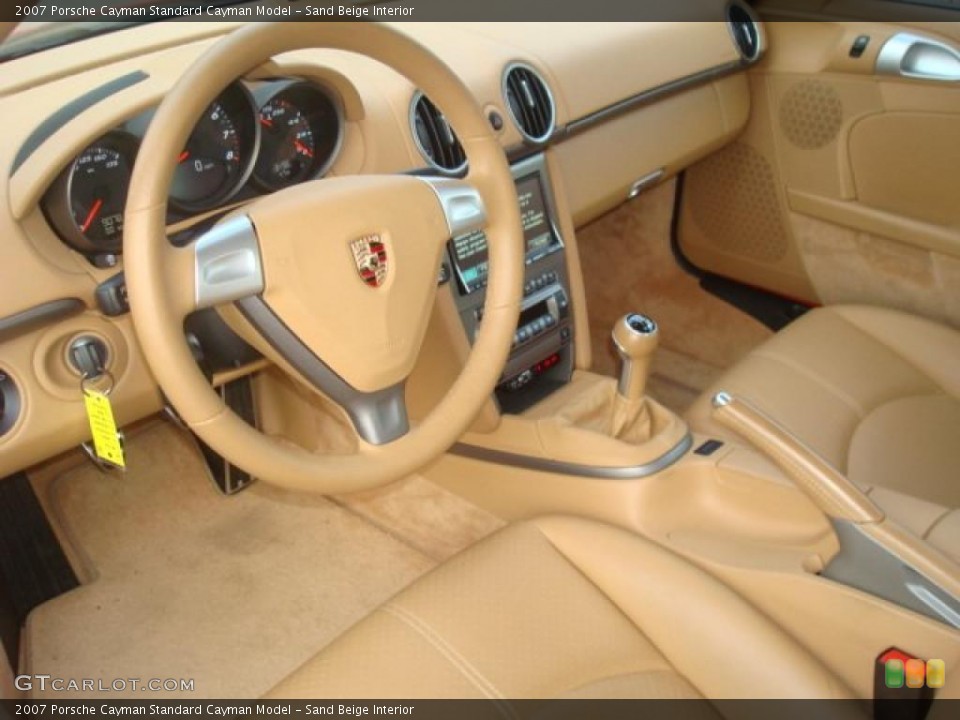 Sand Beige Interior Prime Interior for the 2007 Porsche Cayman  #41038456