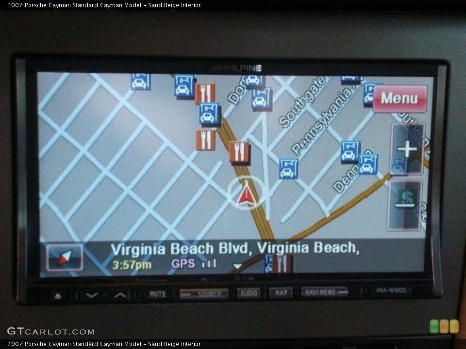 Sand Beige Interior Navigation for the 2007 Porsche Cayman  #41038508