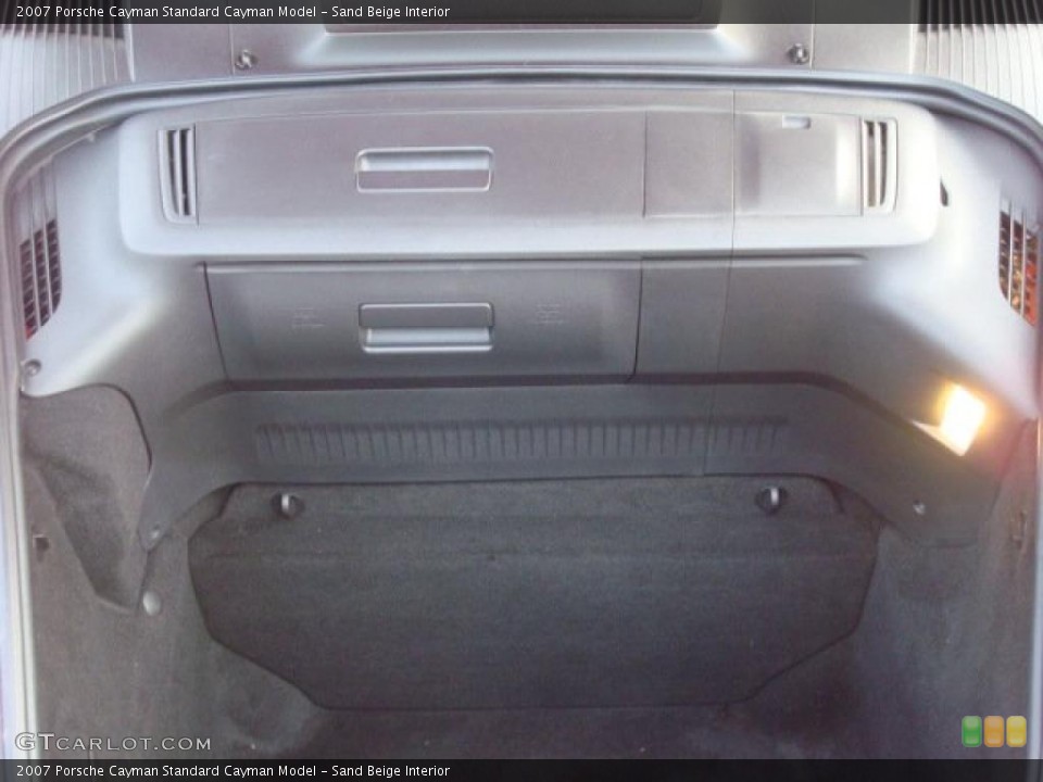 Sand Beige Interior Trunk for the 2007 Porsche Cayman  #41038712