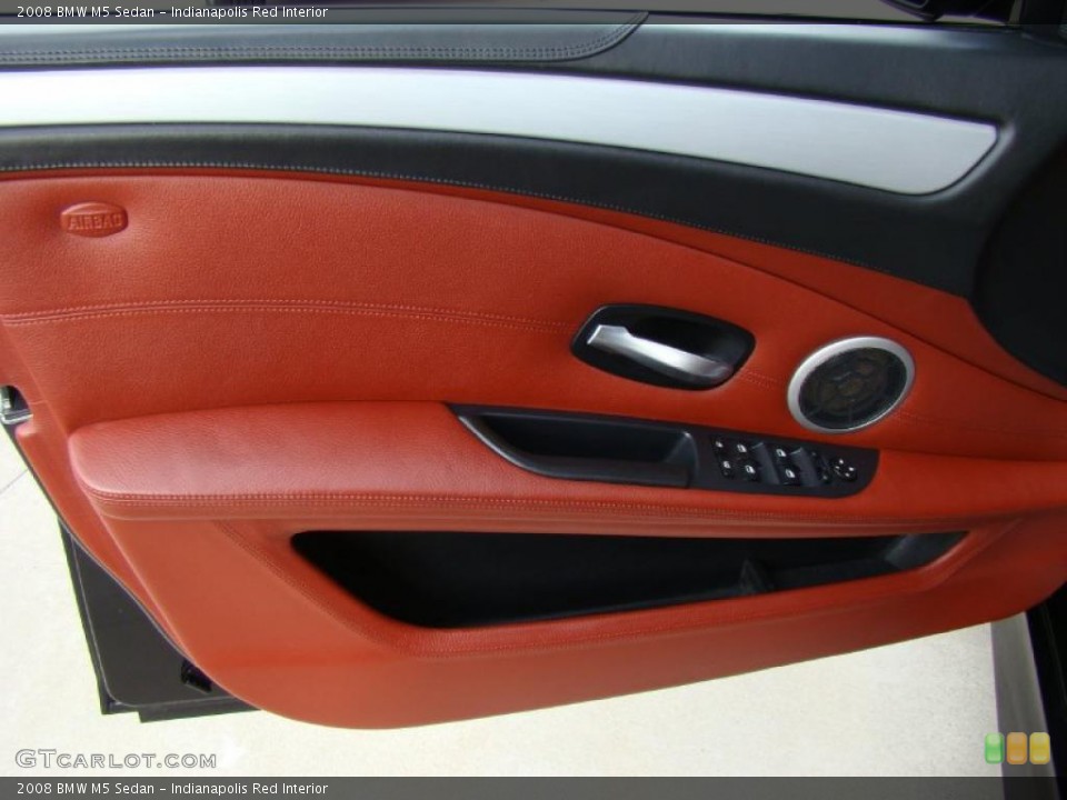 Indianapolis Red Interior Door Panel for the 2008 BMW M5 Sedan #41042581