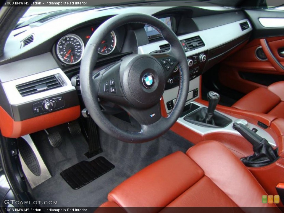 Indianapolis Red 2008 BMW M5 Interiors