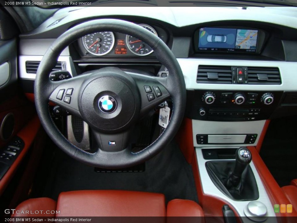 Indianapolis Red Interior Dashboard for the 2008 BMW M5 Sedan #41042649