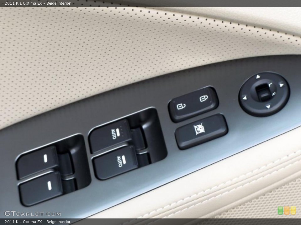 Beige Interior Controls for the 2011 Kia Optima EX #41043061