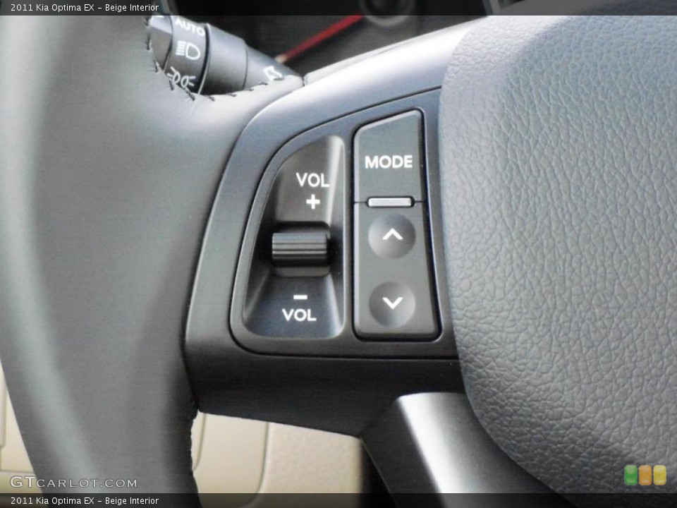 Beige Interior Controls for the 2011 Kia Optima EX #41043225