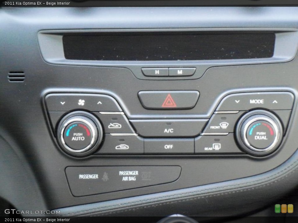 Beige Interior Controls for the 2011 Kia Optima EX #41043305