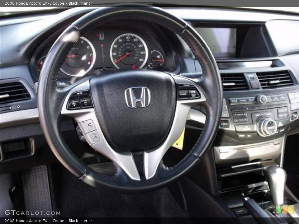 Black Interior Dashboard for the 2008 Honda Accord EX-L Coupe #41043493