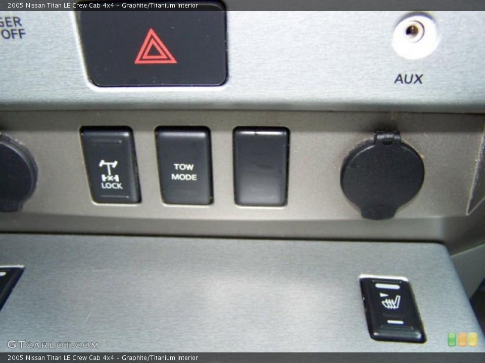 Graphite/Titanium Interior Controls for the 2005 Nissan Titan LE Crew Cab 4x4 #41045273