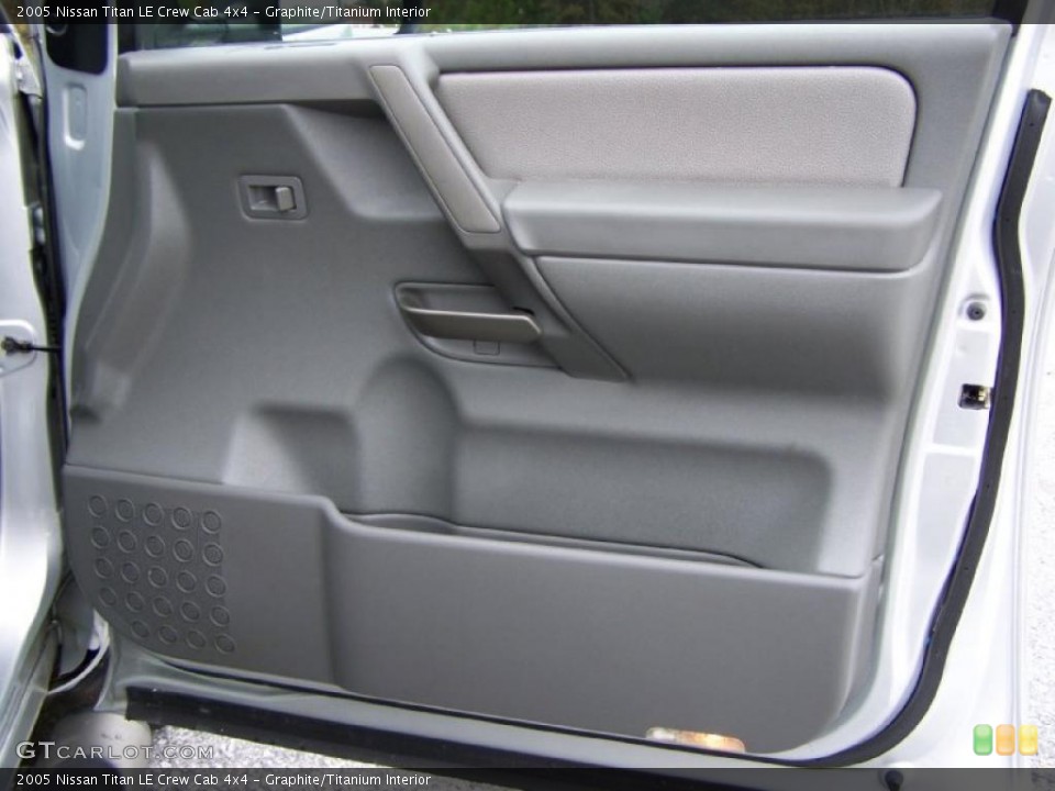 Graphite/Titanium Interior Door Panel for the 2005 Nissan Titan LE Crew Cab 4x4 #41045573