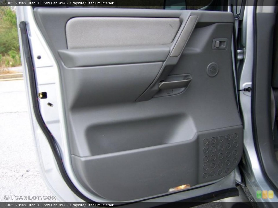 Graphite/Titanium Interior Door Panel for the 2005 Nissan Titan LE Crew Cab 4x4 #41045585
