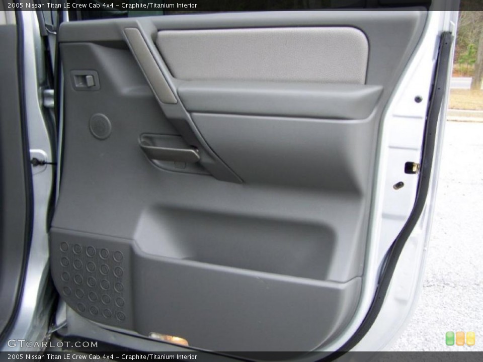 Graphite/Titanium Interior Door Panel for the 2005 Nissan Titan LE Crew Cab 4x4 #41045601