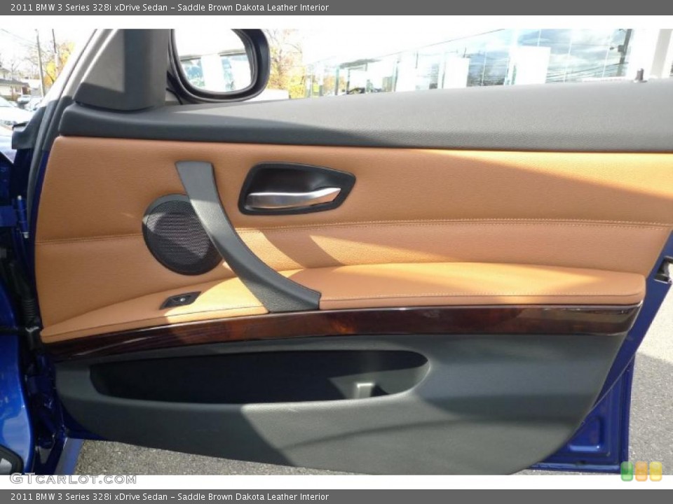 Saddle Brown Dakota Leather Interior Door Panel for the 2011 BMW 3 Series 328i xDrive Sedan #41046473