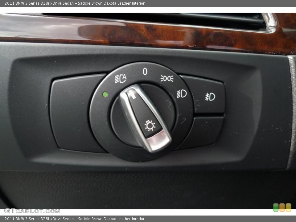 Saddle Brown Dakota Leather Interior Controls for the 2011 BMW 3 Series 328i xDrive Sedan #41046485