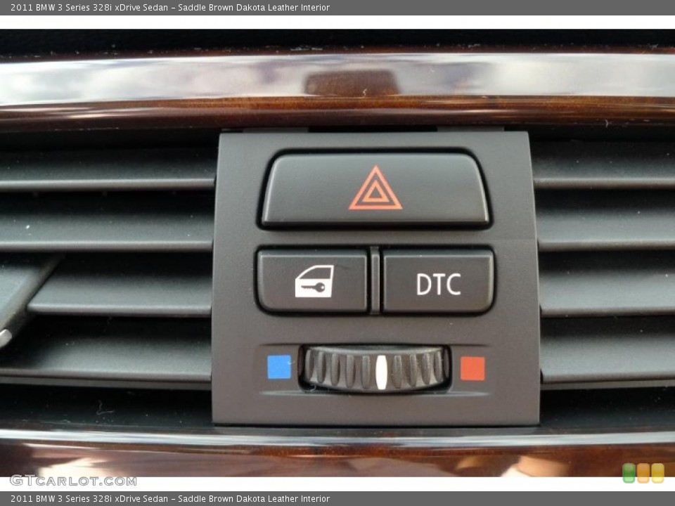 Saddle Brown Dakota Leather Interior Controls for the 2011 BMW 3 Series 328i xDrive Sedan #41046565