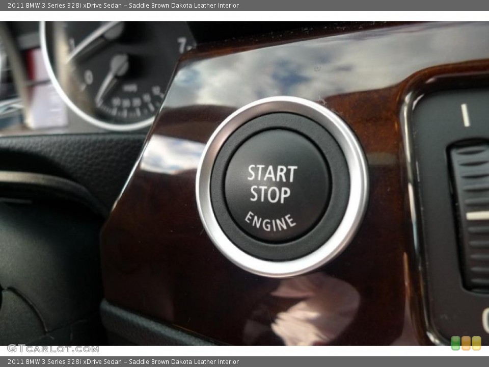 Saddle Brown Dakota Leather Interior Controls for the 2011 BMW 3 Series 328i xDrive Sedan #41046573