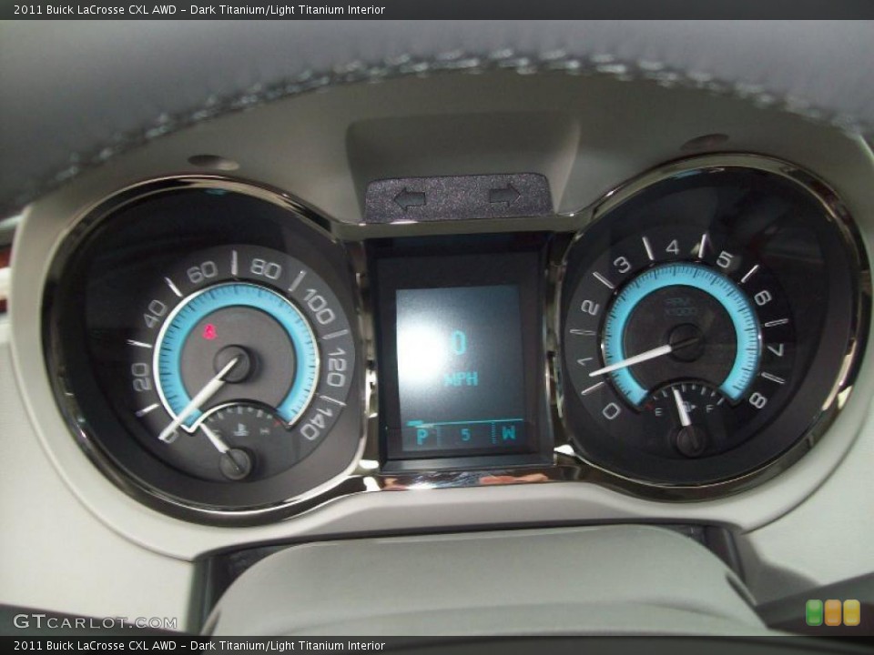 Dark Titanium/Light Titanium Interior Gauges for the 2011 Buick LaCrosse CXL AWD #41046885