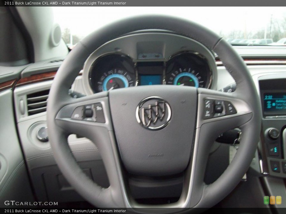 Dark Titanium/Light Titanium Interior Steering Wheel for the 2011 Buick LaCrosse CXL AWD #41046977