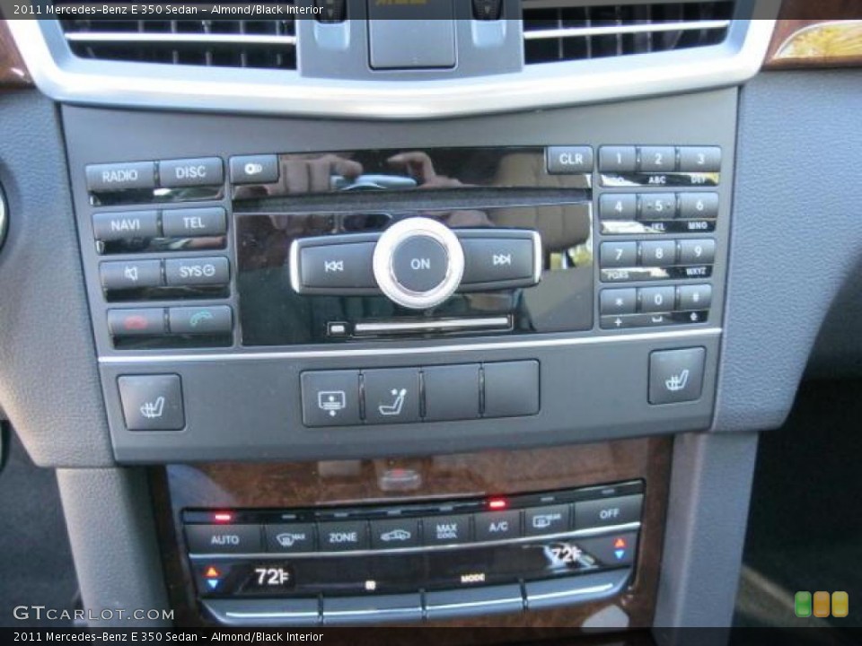 Almond/Black Interior Controls for the 2011 Mercedes-Benz E 350 Sedan #41047345