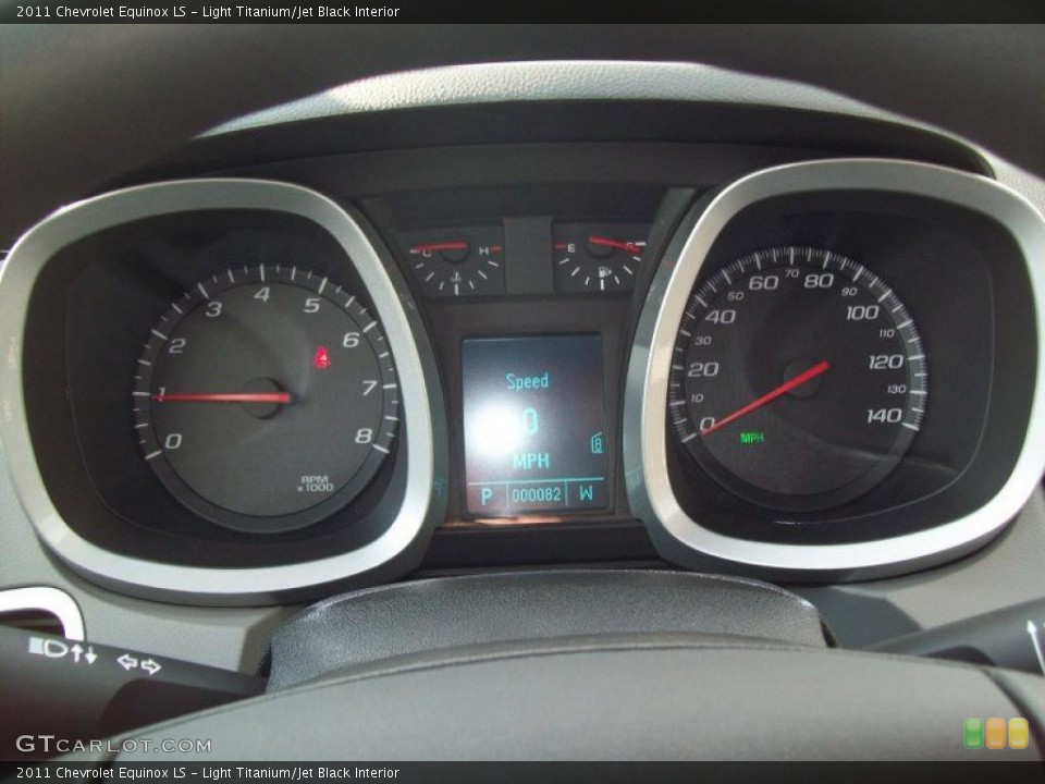 Light Titanium/Jet Black Interior Gauges for the 2011 Chevrolet Equinox LS #41048249