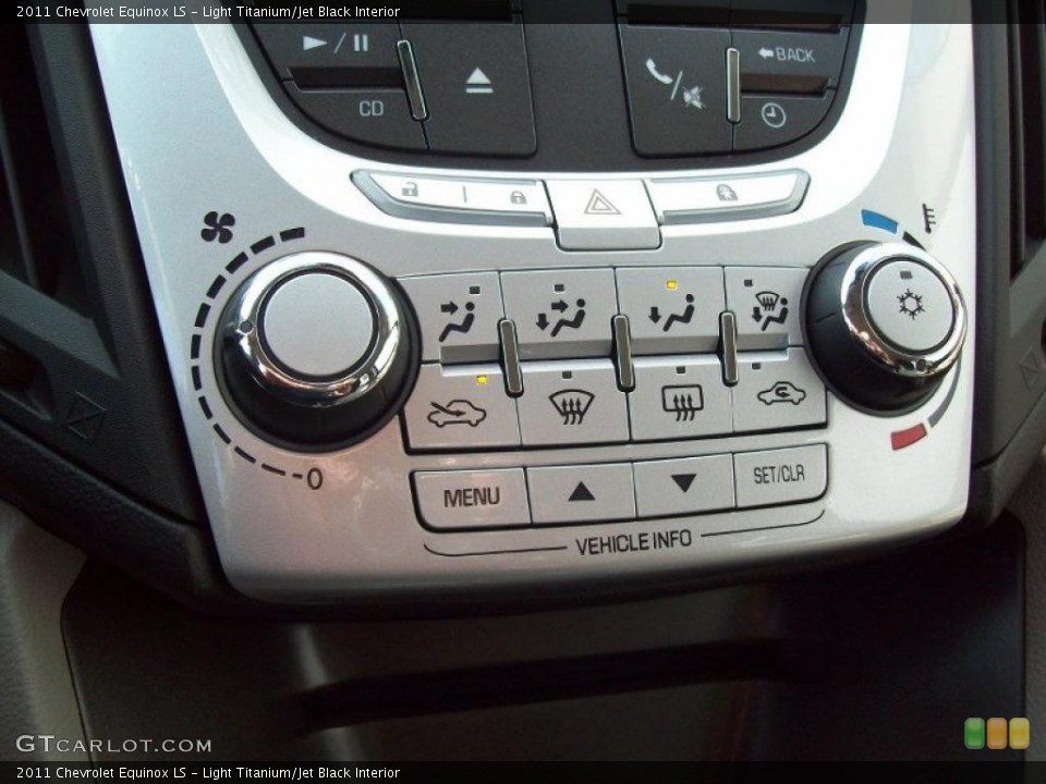 Light Titanium/Jet Black Interior Controls for the 2011 Chevrolet Equinox LS #41048529