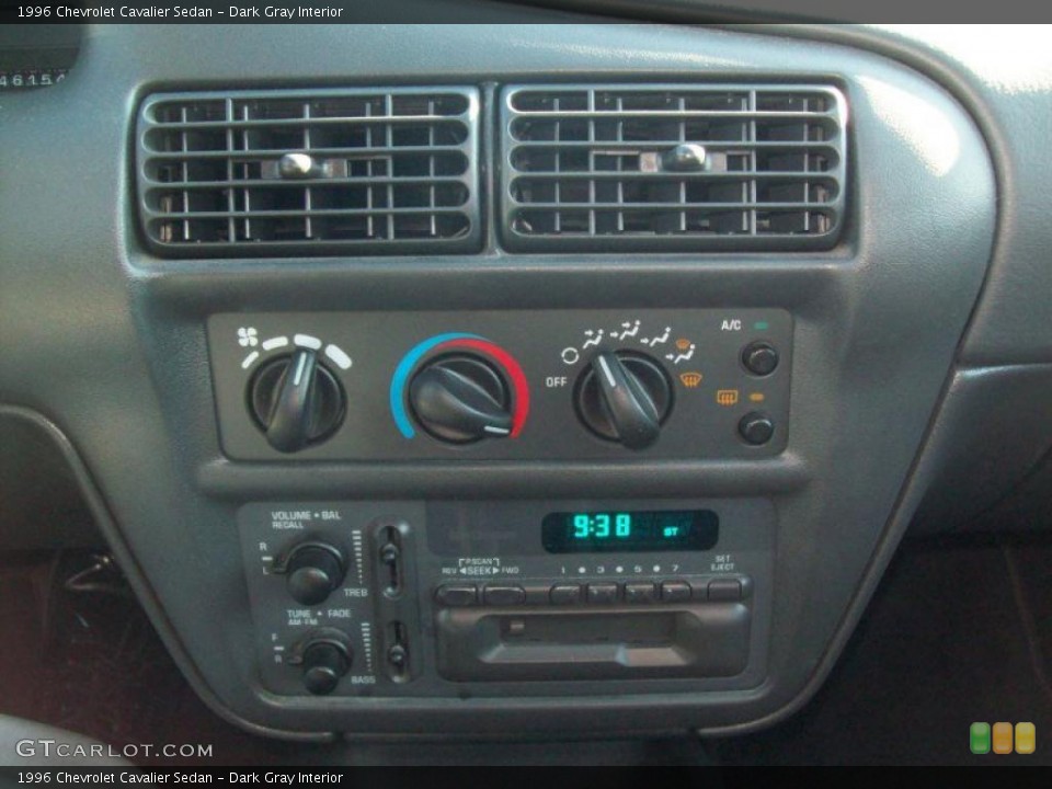 Dark Gray Interior Controls for the 1996 Chevrolet Cavalier Sedan #41049637