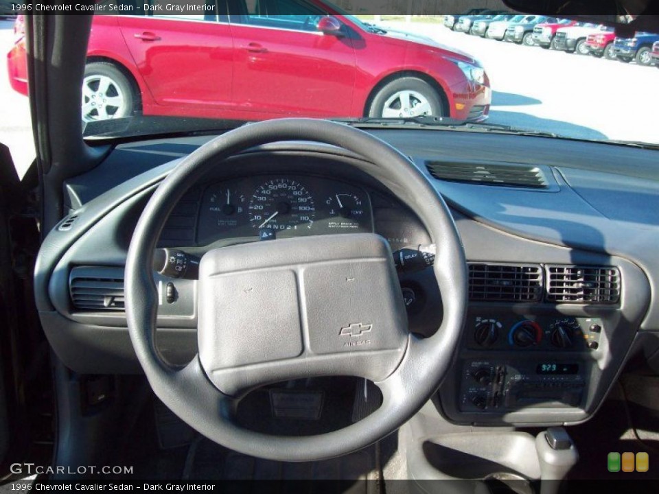 Dark Gray Interior Steering Wheel for the 1996 Chevrolet Cavalier Sedan #41049657