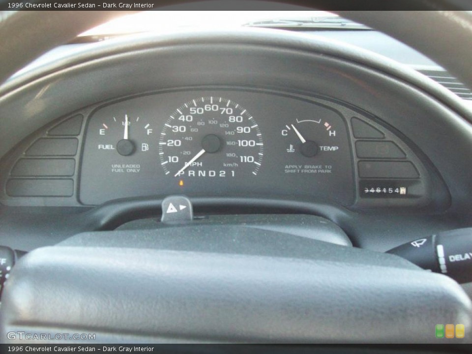 Dark Gray Interior Gauges for the 1996 Chevrolet Cavalier Sedan #41049873