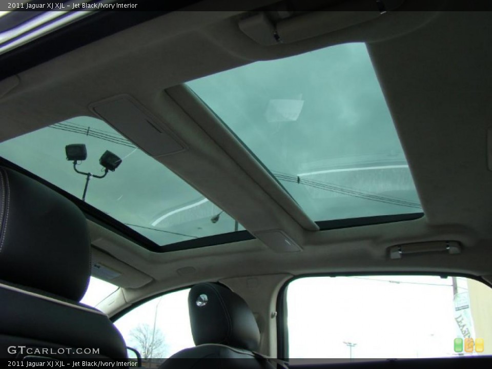 Jet Black/Ivory Interior Sunroof for the 2011 Jaguar XJ XJL #41050625