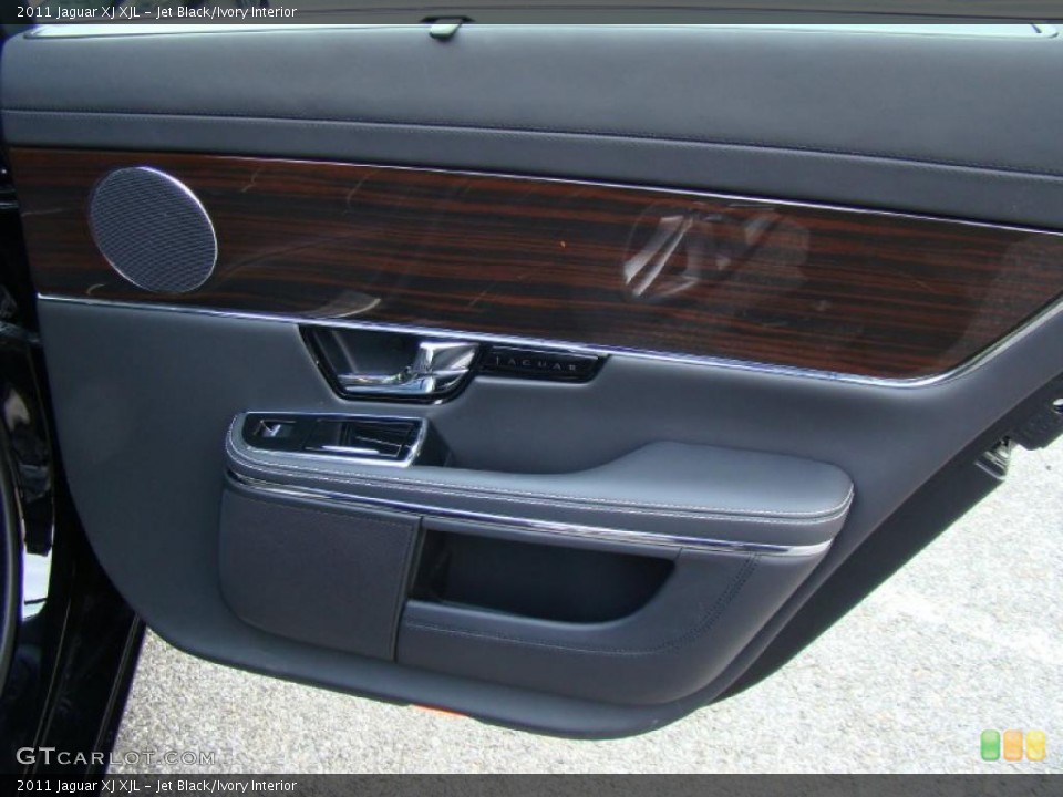 Jet Black/Ivory Interior Door Panel for the 2011 Jaguar XJ XJL #41050637