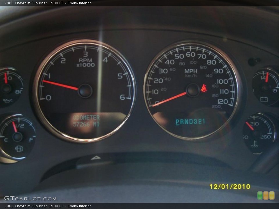 Ebony Interior Gauges for the 2008 Chevrolet Suburban 1500 LT #41052897