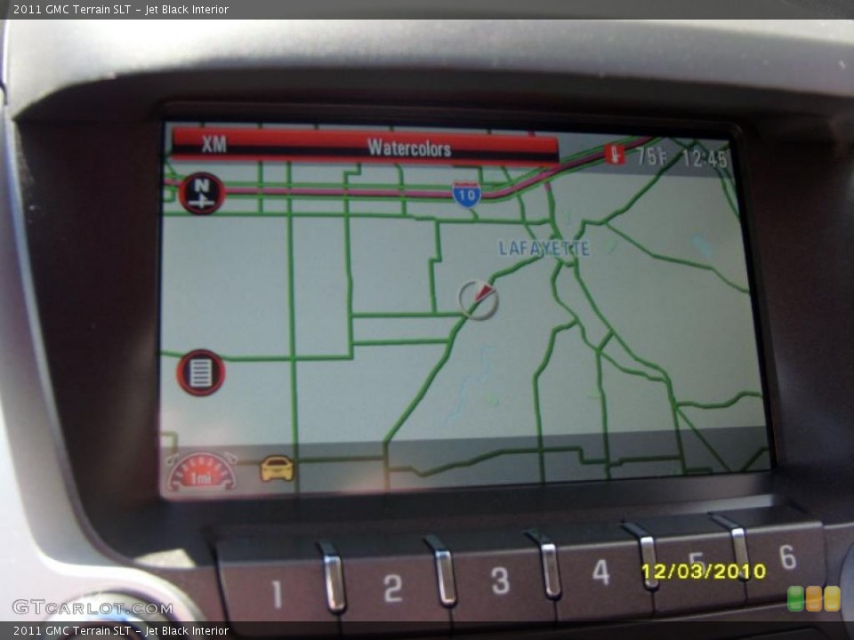 Jet Black Interior Navigation for the 2011 GMC Terrain SLT #41053473