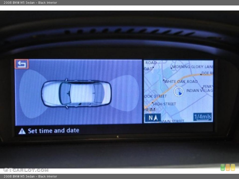 Black Interior Navigation for the 2008 BMW M5 Sedan #41053837