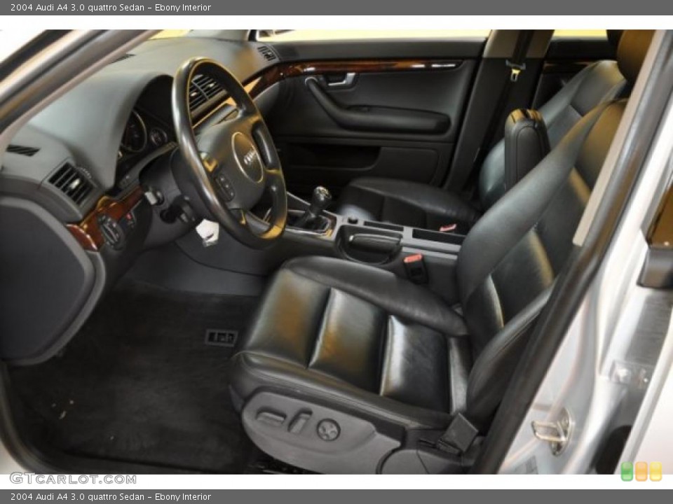 Ebony Interior Photo for the 2004 Audi A4 3.0 quattro Sedan #41054293