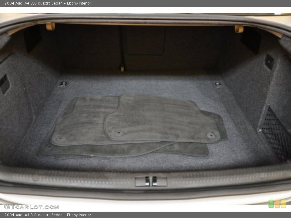 Ebony Interior Trunk for the 2004 Audi A4 3.0 quattro Sedan #41054317