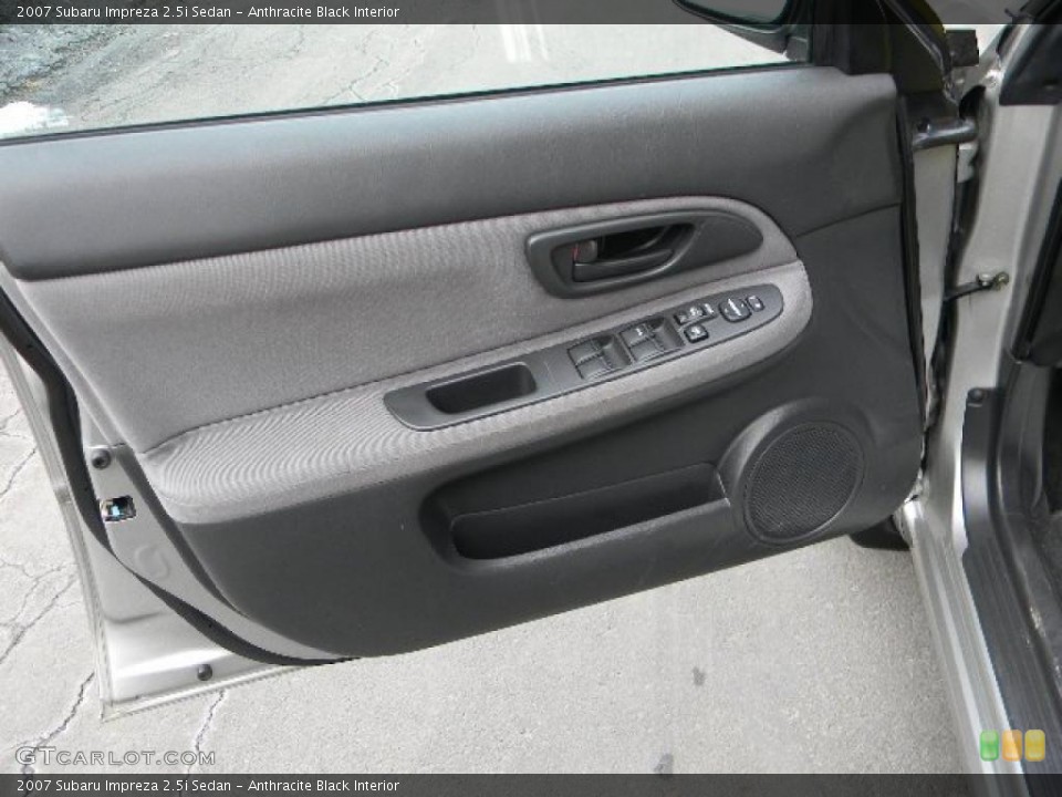 Anthracite Black Interior Door Panel for the 2007 Subaru Impreza 2.5i Sedan #41054677