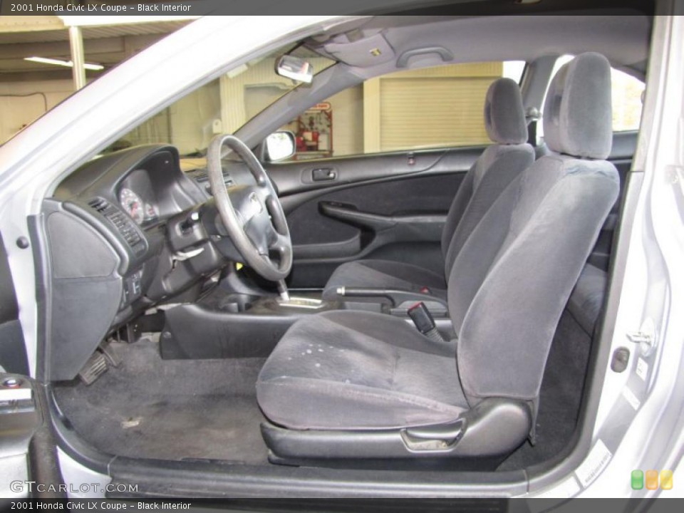 Black Interior Photo for the 2001 Honda Civic LX Coupe #41056518