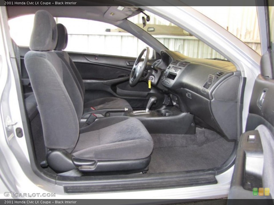 Black Interior Photo for the 2001 Honda Civic LX Coupe #41056522