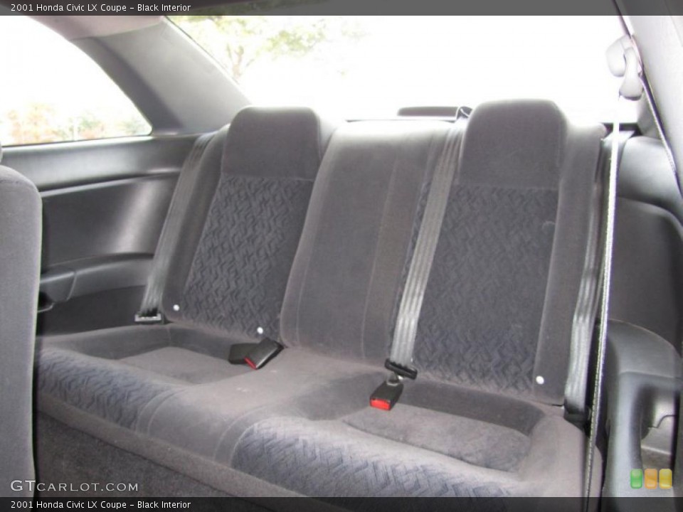 Black Interior Photo for the 2001 Honda Civic LX Coupe #41056530