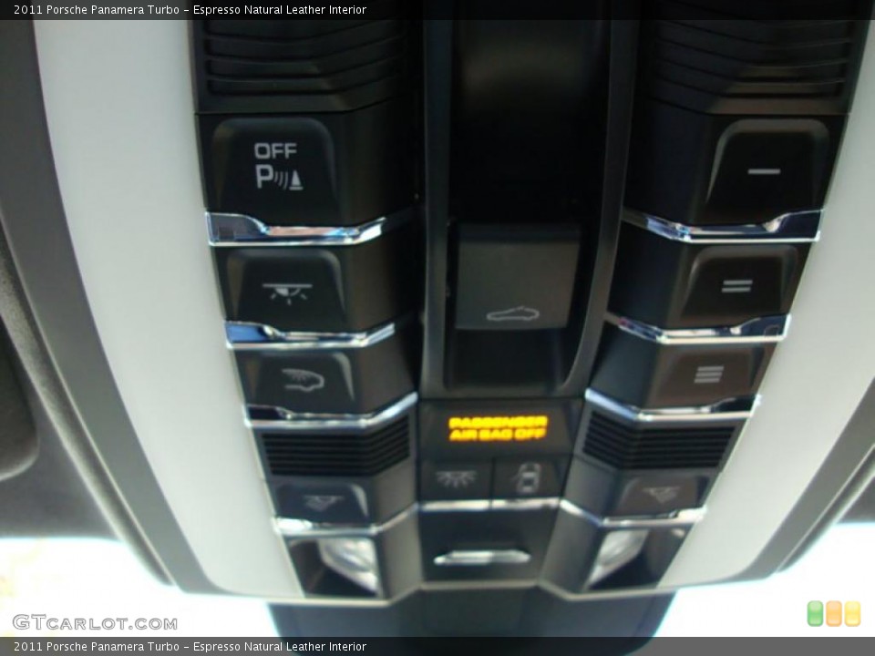 Espresso Natural Leather Interior Controls for the 2011 Porsche Panamera Turbo #41059187