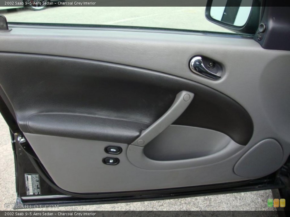Charcoal Grey Interior Door Panel for the 2002 Saab 9-5 Aero Sedan #41059431