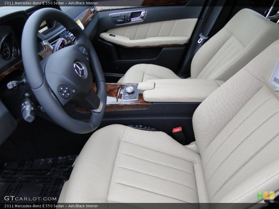 Ash/Black Interior Photo for the 2011 Mercedes-Benz E 550 Sedan #41059591