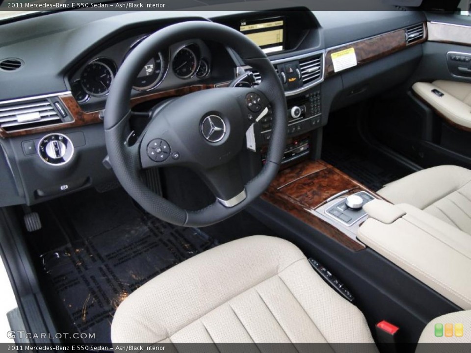 Ash/Black Interior Prime Interior for the 2011 Mercedes-Benz E 550 Sedan #41059611