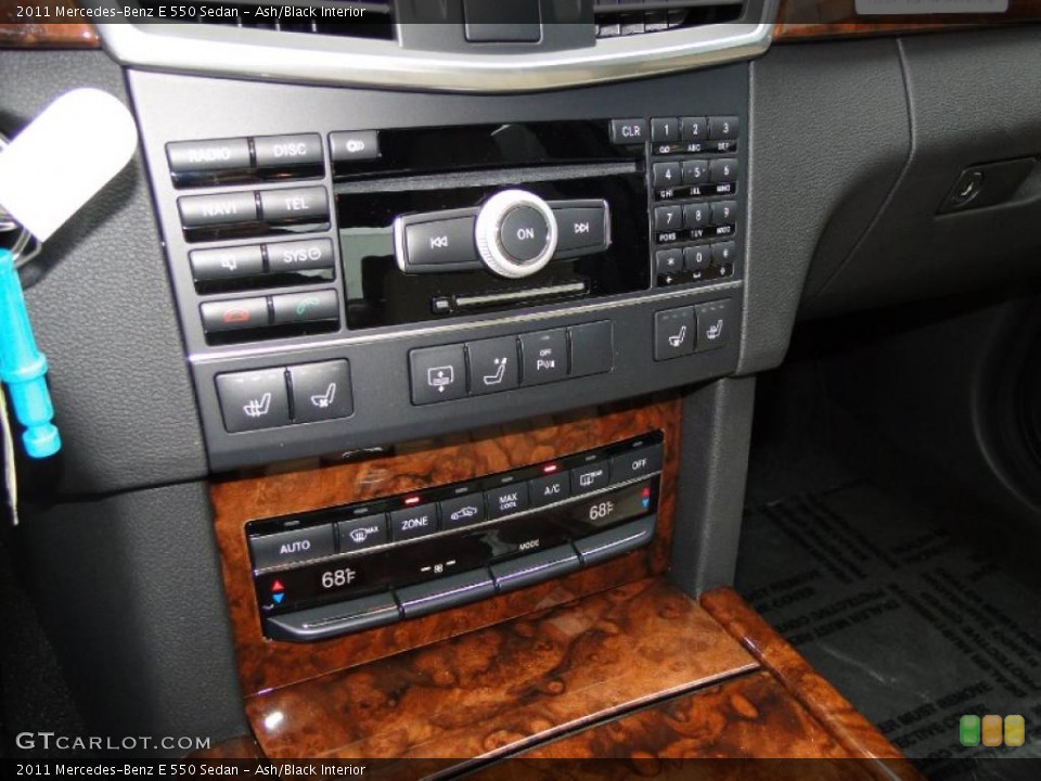 Ash/Black Interior Controls for the 2011 Mercedes-Benz E 550 Sedan #41059667