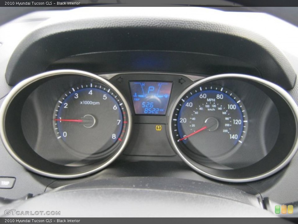 Black Interior Gauges for the 2010 Hyundai Tucson GLS #41060987